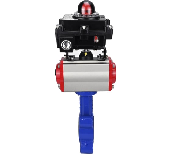 Затвор DN.ru QT450-304-NBR-2W-Fb-H Ду50 Ру16 LUG пн.привод, пн.распределитель, БКВ D050-52352