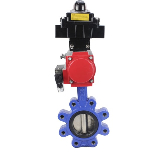 Затвор DN.ru QT450-QT450-EPDM-2W-Fb-H Ду150 Ру16 LUG пн.привод, пн.распределитель, БКВ D050-52306