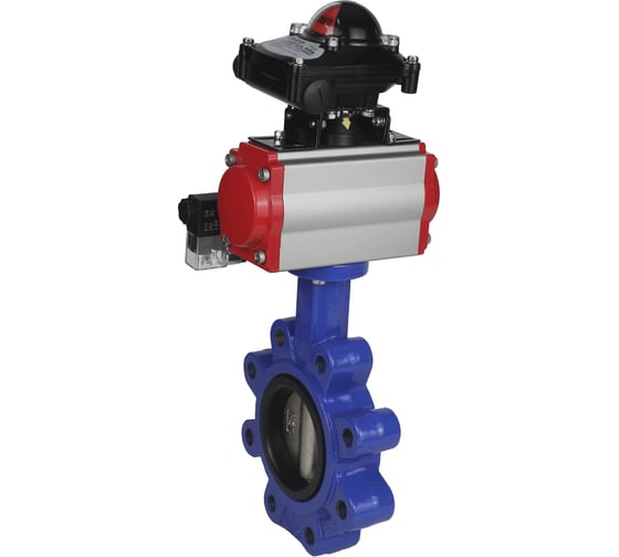 Затвор DN.ru QT450-QT450-EPDM-2W-Fb-H Ду65 Ру16 LUG пн.привод, пн.распределитель, БКВ D050-50787