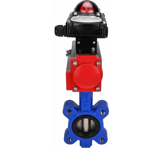Затвор DN.ru QT450-QT450-EPDM-2W-Fb-H Ду65 Ру16 LUG пневмопривод, БКВ D050-50214