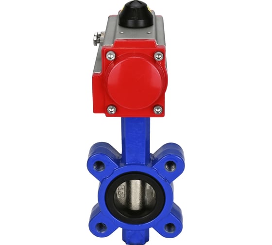 Затвор DN.ru QT450-QT450-EPDM-2W-Fb-H Ду80 Ру16 LUG пневмопривод D050-51832