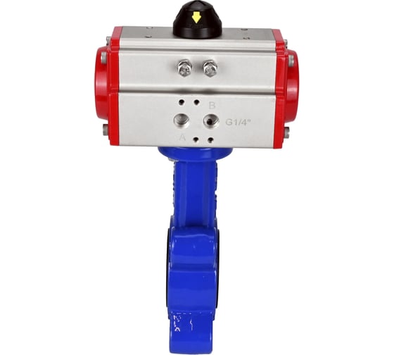 Затвор DN.ru QT450-QT450-EPDM-2W-Fb-H Ду80 Ру16 LUG пневмопривод D050-51832