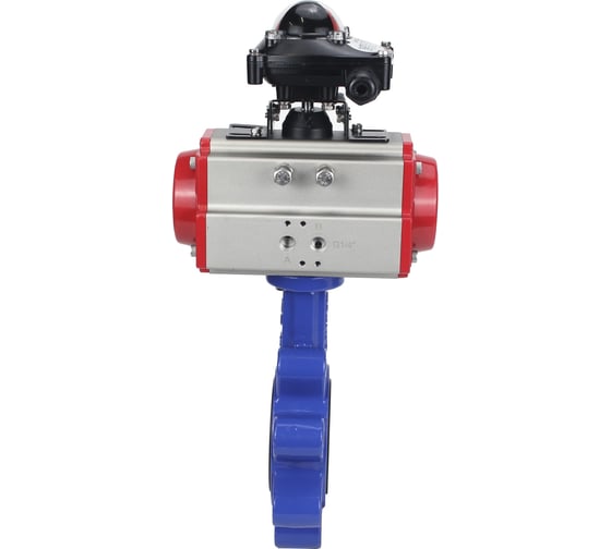 Затвор DN.ru QT450-QT450-NBR-2W-Fb-H Ду80 Ру16 LUG пневмопривод, БКВ D050-50197