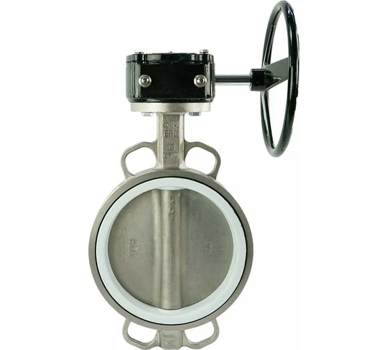 Дисковый поворотный затвор DN.ru 304-304-PTFE-2W-Fb-R Ду200 Ру16 с редуктором D050-46279 1