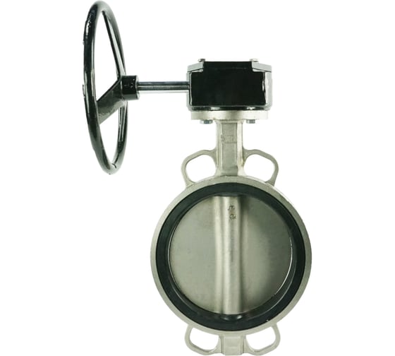 Дисковый затвор DN.ru 304-304-VITON-2W-Fb-H Ду65 Ру16 редуктор RDN-1 D050-46459 1