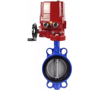 Дисковый затвор DN.ru QT450-QT450-EPDM-2W-Fb-H LUG Ду100 Ру16 электропривод EX-010 220В D050-53066