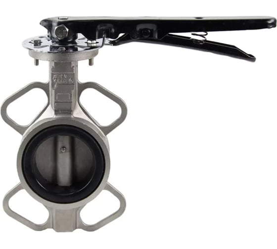 Дисковый поворотный затвор DN.ru 304-304-VITON-2W-Fb-H Ду65 Ру16 с рукояткой D050-46272 1