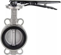 Дисковый поворотный затвор DN.ru 304-304-VITON-2W-Fb-H Ду125 Ру16 с рукояткой D050-46275