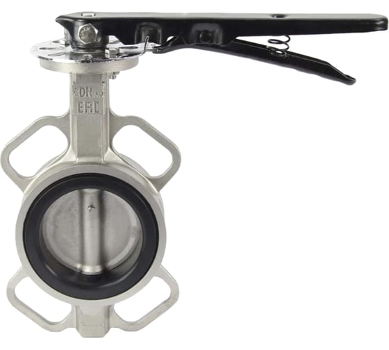 Дисковый поворотный затвор DN.ru 304-304-VITON-2W-Fb-H Ду80 Ру16 с рукояткой D050-46273 1