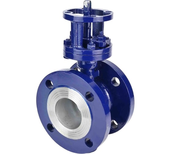 Дисковый поворотный затвор DN.ru WCB-316-M-F-ISO Ду125 Ру25 с тройным эксцентриситетом D050-46244