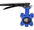 Дисковый затвор DN.ru поворотный QT450-304-EPDM-2W-Fb-H Ду80 Ру16 LUG с рукояткой D050-49963 2