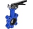 Дисковый затвор DN.ru поворотный QT450-304-EPDM-2W-Fb-H Ду80 Ру16 LUG с рукояткой D050-49963 5