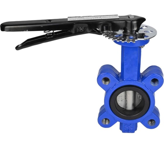 Дисковый затвор DN.ru поворотный QT450-QT450-EPDM-2W-Fb-H Ду150 Ру16 LUG с рукояткой D050-49984