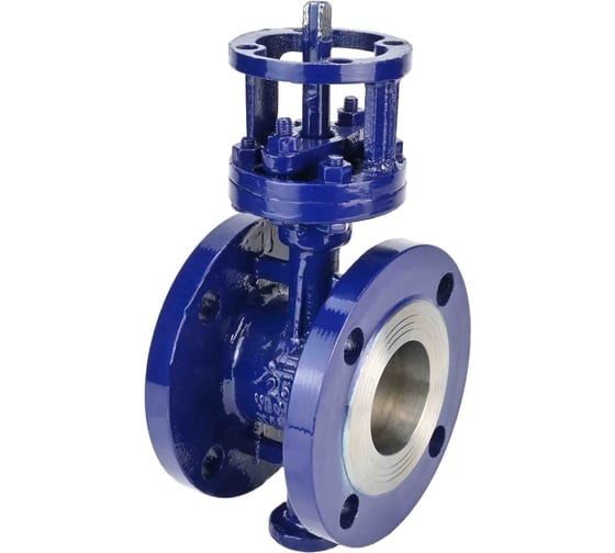 Дисковый поворотный затвор DN.ru WCB-316-M-F-ISO Ду250 Ру25 с тройным эксцентриситетом D050-46247