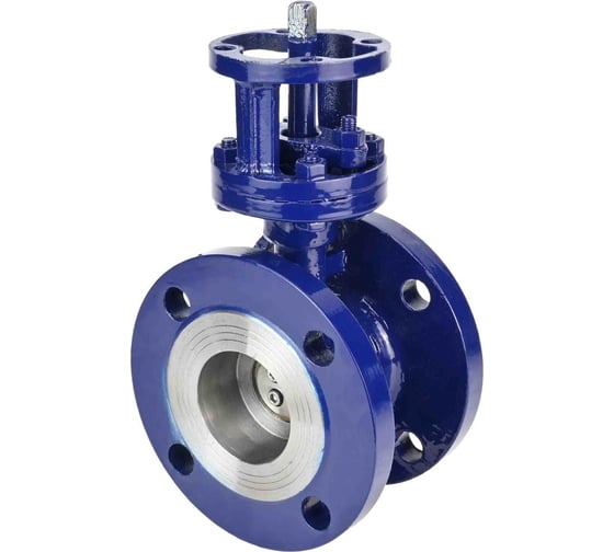 Дисковый поворотный затвор DN.ru WCB-316-M-F-ISO Ду250 Ру25 с тройным эксцентриситетом D050-46247