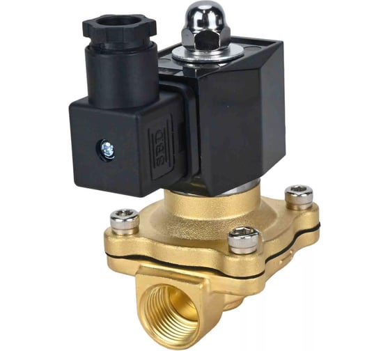 Клапан электромагнитный DN.ru VS2W-300E-NC Ду6 Ру10 двухходовой, латунь, EPDM, 24В AC D130-04375