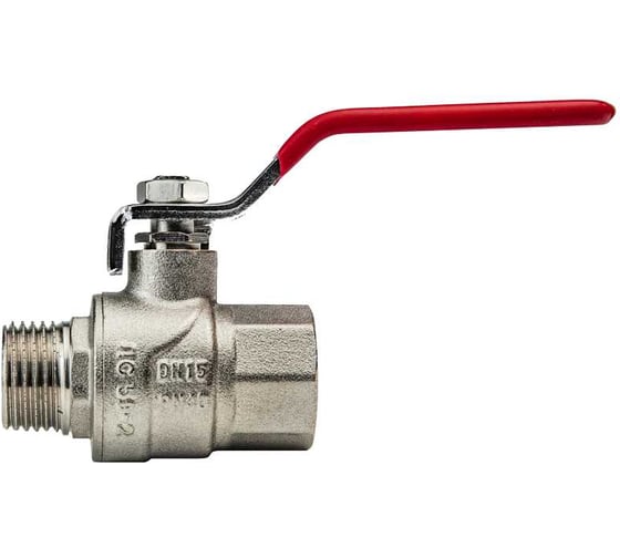 Кран шаровой KROMWELL ручка-рычаг, 1/2", внутренняя - внутренняя резьба KW.283.04