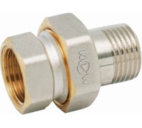 Сгон прямой с накидной гайкой KROMWELL 1/2", внутренняя - наружная резьба KW.304.04