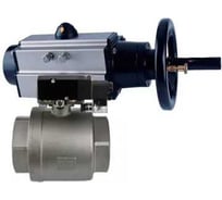 Кран шаровой DN.ru КШМП.316.230-ISO Ду80 Ру40 с пн.приводом, пн.распределителем, БКВ D160-24329