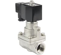 Клапан электромагнитный DN.ru V2W-1001P-NC Ду40 Ру12 нержавеющая сталь, пилотный, 24В AC D130-04469