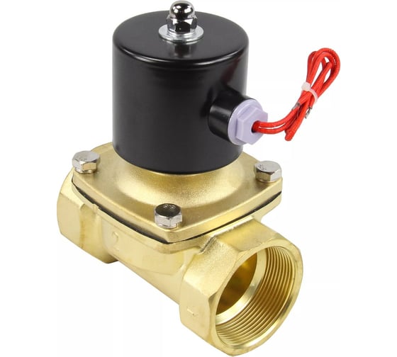 Клапан электромагнитный DN.ru VS2W-100E-NC Ду50 Ру10 двухходовой, латунь, EPDM, 24В AC D130-04299 1