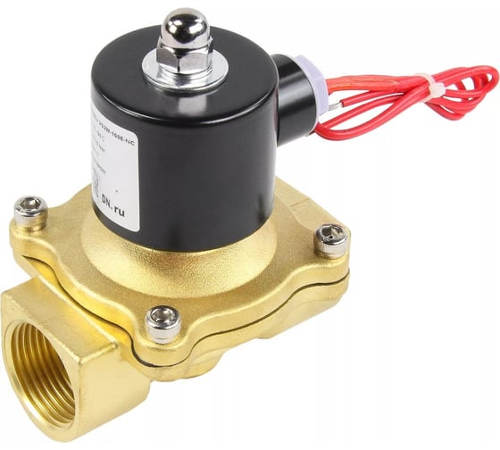 Клапан электромагнитный DN.ru VS2W-100N-NC Ду25 Ру10 двухходовой, латунь, NBR, 24В AC D130-04302