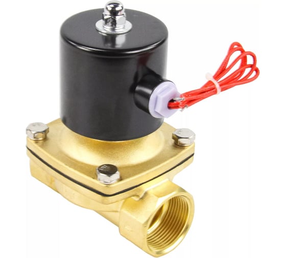 Клапан электромагнитный DN.ru VS2W-100N-NC Ду32 Ру10 двухходовой, латунь, NBR, 24В AC D130-04303