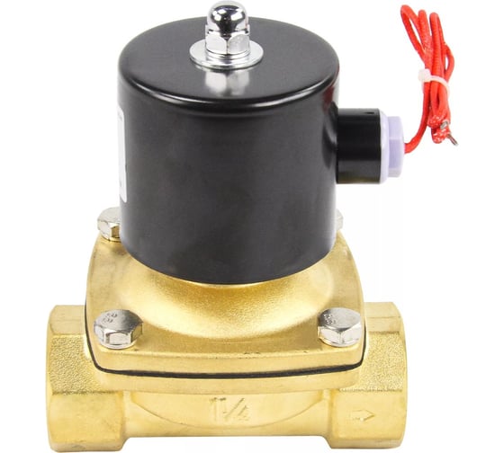 Клапан электромагнитный DN.ru VS2W-100N-NC Ду32 Ру10 двухходовой, латунь, NBR, 24В AC D130-04303