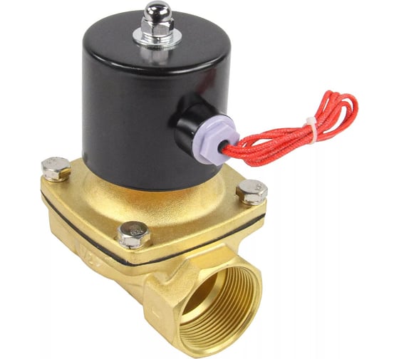 Клапан электромагнитный DN.ru VS2W-100V-NC Ду40 Ру10 двухходовой, латунь, VITON, 24В AC D130-04310
