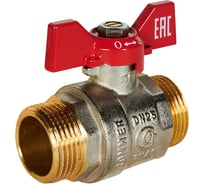 Кран шаровой ROMMER НР/НР, ручка бабочка, 1" RBV-0007-2410225 RG00938RJNBUP9