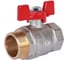 Кран шаровой ROMMER НР/НР, ручка бабочка, 1" RBV-0007-2410225 RG00938RJNBUP9 1