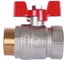 Кран шаровой ROMMER НР/НР, ручка бабочка, 1" RBV-0007-2410225 RG00938RJNBUP9 4