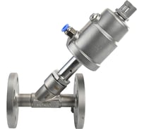 Отсечной пневматический клапан DN.ru 316-316-PVF Ду15 Ру16 фланцевый, Y-образный D490-00028