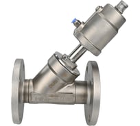 Отсечной пневматический клапан DN.ru 316-316-PVF Ду50 Ру16 фланцевый, Y-образный D490-00033