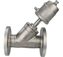 Отсечной пневматический клапан DN.ru 316-316-PVF Ду65 Ру16 фланцевый, Y-образный D490-00034