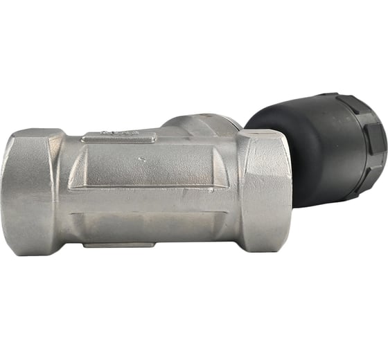 Отсечной пневматический клапан DN.ru 316P-PVT Ду40 Ру25 резьбовой, Y-образный D490-00005