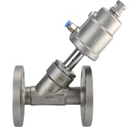 Отсечной пневматический клапан DN.ru 316-316-PVF Ду25 Ру16 фланцевый, Y-образный D490-00030