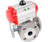 Шаровой кран DN.ru 316-316-PTFE T-тип Ду40 Ру16 пневмопривод D160-33512 1