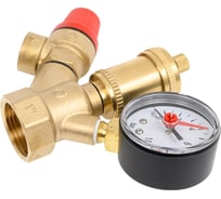 Группа безопасности SantechSystems для котла, 1" ВР, латунь, 3бар, до 44 кВт 118-9896