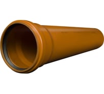 Труба наружной канализации TEBO SN4 полипропилен, 160x4.9x1000 мм 041010114