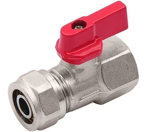 Шаровой кран SMT 1/2"Fх16, для м/п трубы, бабочка 2020N0416-50