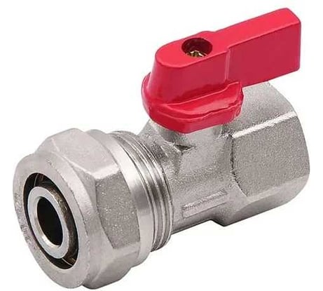 Шаровой кран SMT 1/2"Fх20, для м/п трубы, бабочка 2020N0420