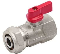 Шаровой кран SMT 3/4"Fх20, для м/п трубы, (бабочка) 2020N0520