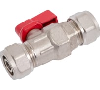 Шаровой кран SMT 16х16, для м/п трубы, бабочка 2019N1616