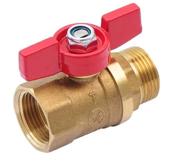 Шаровой кран SMT 3/4"МхF, красная бабочка, латунь 503H6605RB