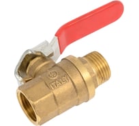 Шаровой кран SMT 1/2"МхF, красная ручка, латунь 521H6604R