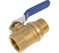 Шаровой кран SMT 3/4"МхF, синяя ручка, латунь 521H6605B