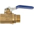 Шаровой кран SMT 3/4"МхF, синяя ручка, латунь 521H6605B 3