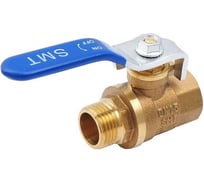 Шаровой кран SMT 1/2"МхF, синяя ручка, латунь 521H6604B