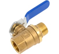 Шаровой кран SMT 1/2"МхF, синяя ручка, латунь 521H6604B